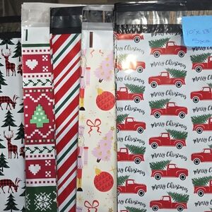 New Christmas Themed Poly Mailers 10" x 13" 25 Pcs